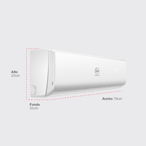 Minisplit Rheem RTAI-12H1 Inverter 12000 Btus 110v Frio Y Calor 1 Tonelada