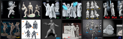 Star Wars Rebellion Império E Rebeldes 33 Miniatura Resin 3d