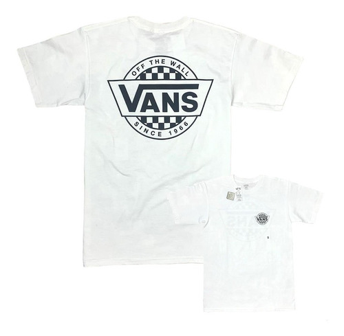 Camiseta Vans Men's Retro Check Logo Tee Importada