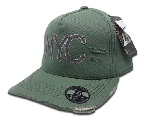 Boné Layners Aba Curva Nyc Refletivo Strapback Ajustável