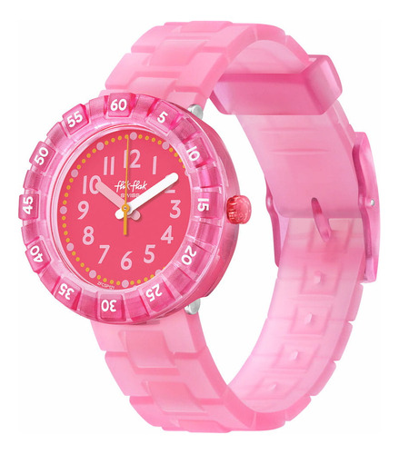 Reloj Flik Flak Level Pink Para Niños De Silicona Zfcsp121