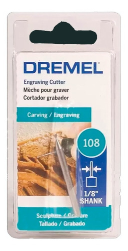 Fresa  Dremel 108 Cilindrica 0.80mm