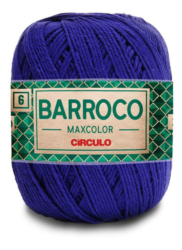 Barbante Barroco Maxcolor Nº 6 400g 452mts Cor 2770-AZUL CLÁSSICO