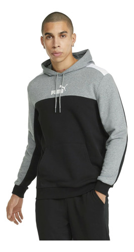 Campera Canguro Ess Block Hoodie Puma Para Hombre