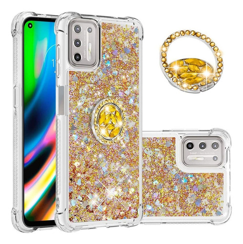 A Funda Para Moto G9 Plus Cute Bling Glitter Liquid Cask5031