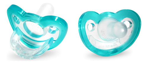 Jollypop Baby Pacifier Single Pack Sin Perfume, Verde Azulad