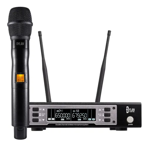 comprar Microfone Sem Fio Uhf Dylan De Mão 100 Canais D-9001