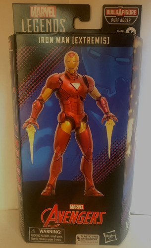 Iron Man Extremis Armor Marvel Legends Wave Puff Adder Repac