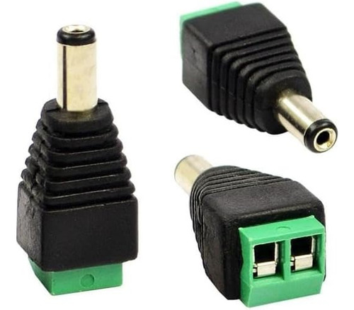 Conector Plug P4 Macho Com Borne Camera Cftv Fonte Fita Led