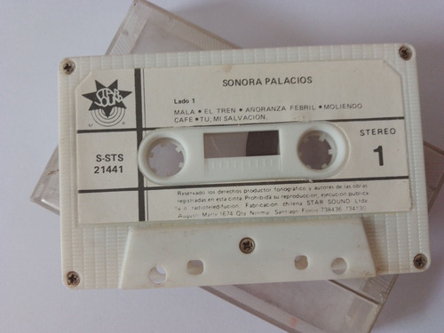 Sonora Palacios Cassette Musical Original (sin Carátula)