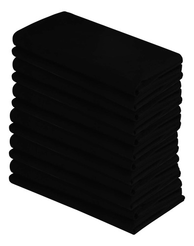 Paños De Cocina Dg Collections, 68.5 X 68.5 Cm, Color Negro