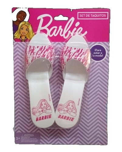 Set De Taquitos Barbie Zapatitos Para Nena Miniplay