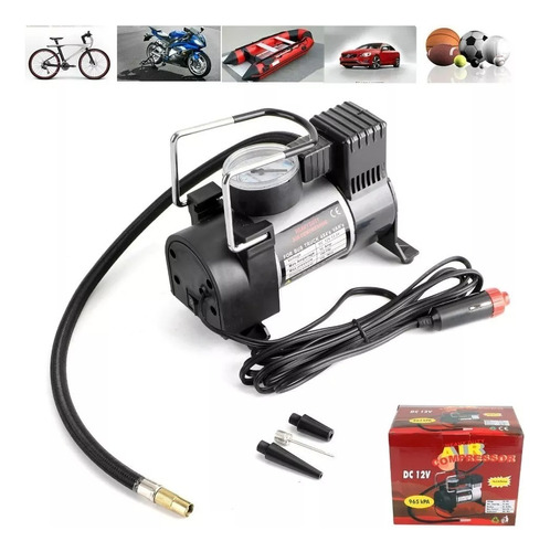 Bombin Portatil Bicicletas Inflador Motos Accesorios 12v