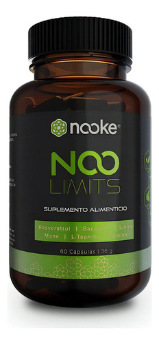 Nooke - Noolimits Nootropico Memoria Claridad Concentración Sabor Sin Sabor