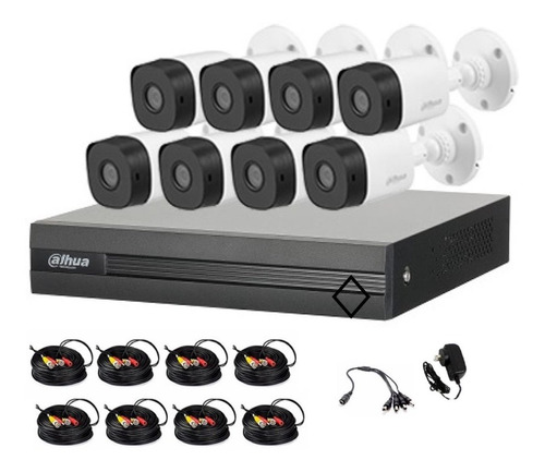 Kit 8 Camaras Bullet Hd Alta Resolucion Con Dvr Y Disco 3tb