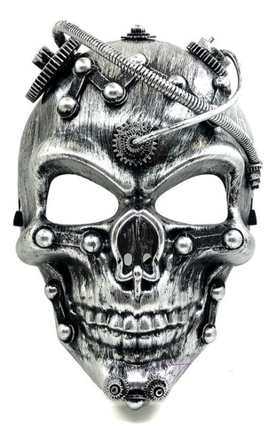 Mascara Steampunk Calavera    16 X 25 Cm Halloween 