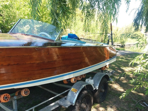 Lancha Clasica De Madera