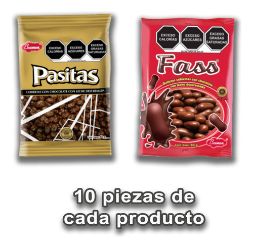 Paquete De Chocolates Y Malvaviscos Bremen 60 Pzas