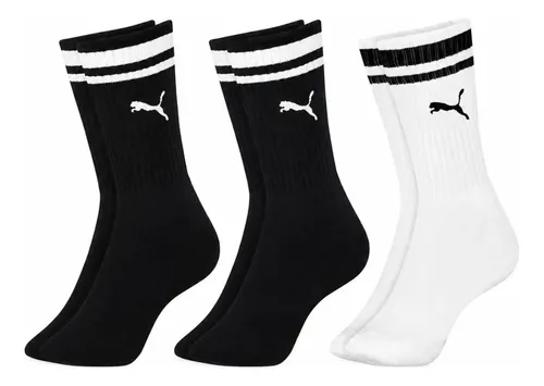 Kit 3 Pares Meias Puma Cano Alto Longo Confortável Original