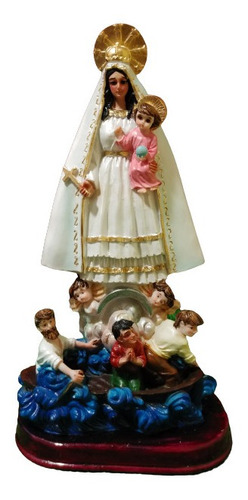 Virgen María, Advocación Caridad Del Cobre, 28.5x15x9cm