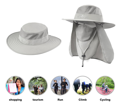 Gorra De Pesca Con Protección Solar Upf 50 Y Tela De Cuello