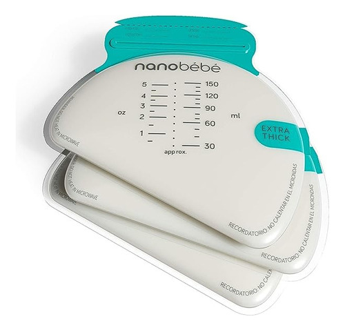 Bolsas Para Leche Materna 100 Piezas Nanobébé 150 Ml