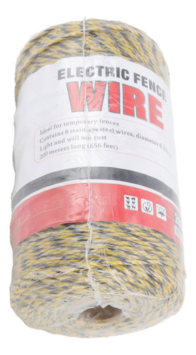 Valla Poly Wire Eléctrico Polywire 6 Strand Acero Inoxidable