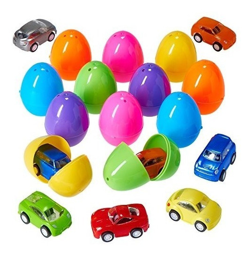 Huevos De Pascua Prextex Llenos De Mini Pull Back Vehicles