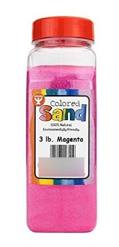 Hygloss Products Colored Play Sand - Cubo De Arena Para Manu