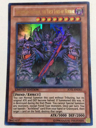 Yugioh! Archfiend Emperor The Firts Lord Of Horror Jotl-ende