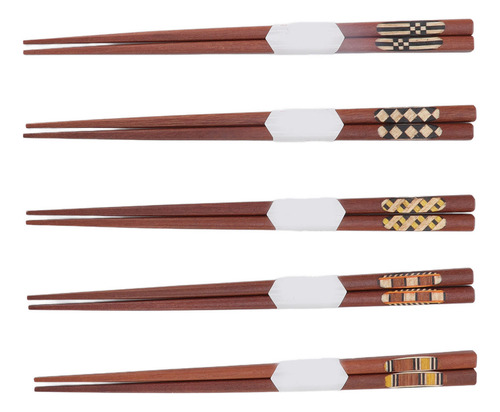 Palillos De Madera 5 Pares De Palillos Con Ranura A Prueba