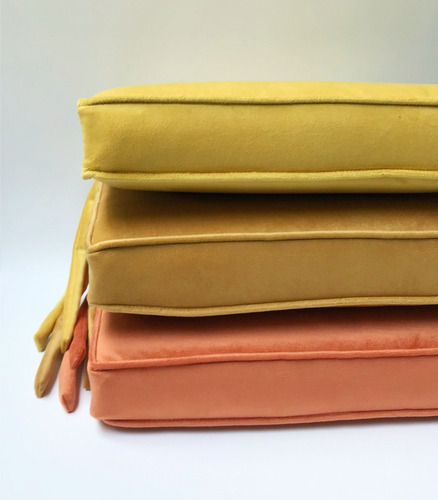 Imagen 6 de 8 de 6 Almohadones Para Sillas Altos 40x40x7cm