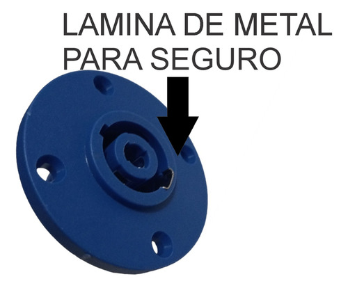 20 Conectores Generico Compatible Con Speakon Machos/hembr Machos Y Hembras Azules