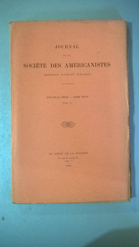 Journal De La Societé Des Américanistes 27 1 Bolivia Nazca