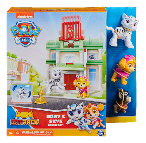 Paw Patrol Playset  Con Cat Pack Escenarios Figuras