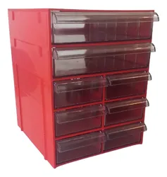Comprar Organizador Gaveteiro Vermelho Multiuso Novo Magus Cg508/5 no Mercado Livre
