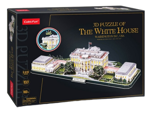 Imagen 3 de 4 de Puzzle 3d | Edición De Lujo | Casa Blanca | White House