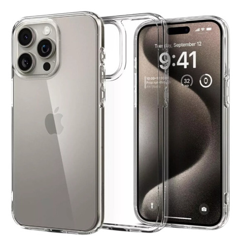 Funda Trasparente Space Para iPhone 15 Pro/15 Pro Max