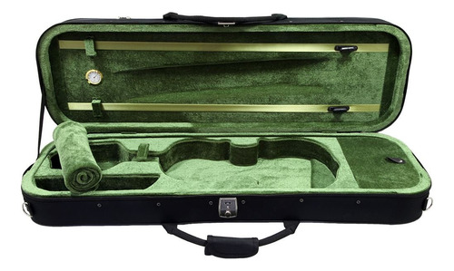 Sky 4/4 - Estuche Rígido Para Violín Profesional Con Higr. Color Verde Oscuro