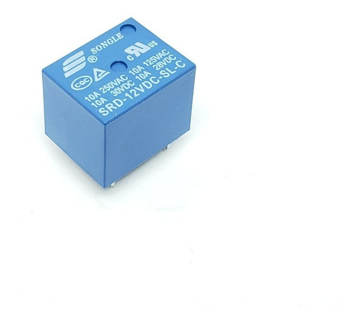 Srd-12vdc-sl-c Relevador 12v ,1 Polo, 2 Tiros