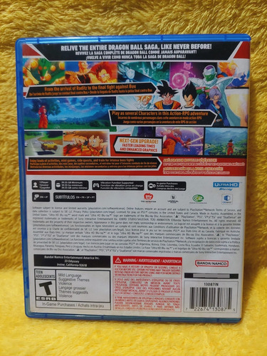 Dragon Ball Z Kakarot Ps5 Muy Cuidado (Usado)