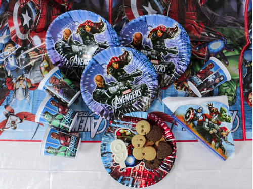 Kit Decoración De Fiestas Avengers - Party Box