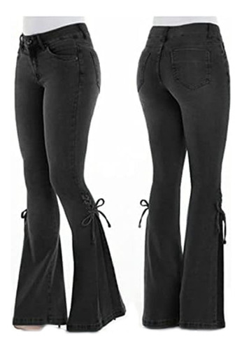 Pantalones Vaqueros De Mujer Shaping Curvy Flare Denin Jeans