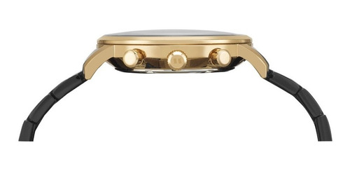 Relógio Seculus Cronógrafo Preto/dourado Masculino