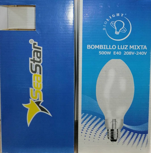 Bombillo Luz Mixta 500w 220v E40 Por 2 Unidades