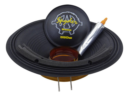 Imagem 3 de 4 de Kit Reparo Spyder Kaos 550 Wrms 12 Polegadas 8 Ohms Original