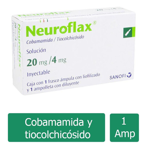 Neuroflax Solución 20mg/4mg Caja Con 1 Frasco Ámpula Y 1 Amp