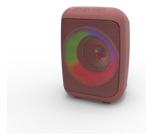 Ms2647 Bocina Portátil Bluetooth Inalámbrica Usb, Aux, Sd Fm Color Rojo