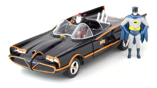 Miniatura Batmóvel Do Batman Clássico Série De Tv Jada 1/24