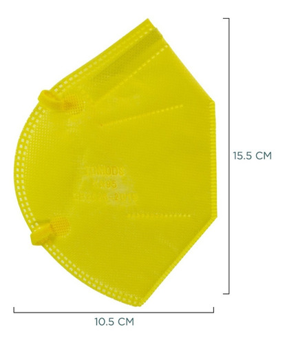 Imagen 4 de 8 de Kn95 Mascarillas Cubrebocas Lavables Caja10pz Colores Tomods